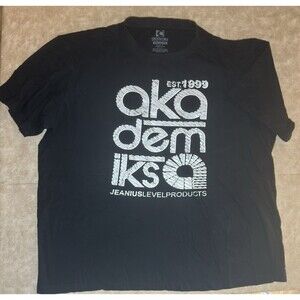 Vintage Y2K Akademiks Center Logo Hip Hop Grunge Skate T-Shirt Men’s Size 4XL